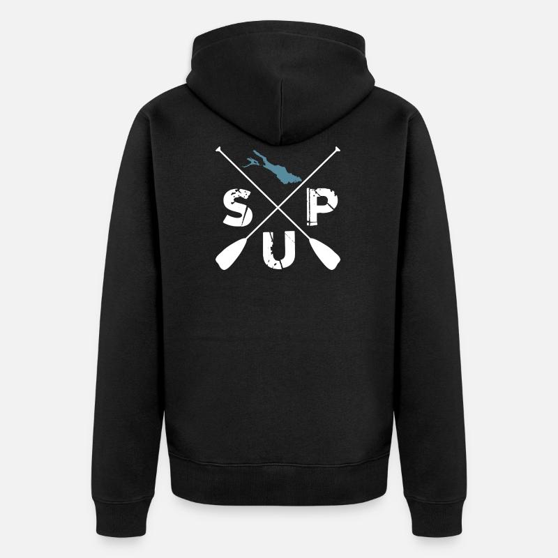 SUP - Unisex Premium Bio Zip Hoodie - Schwarz