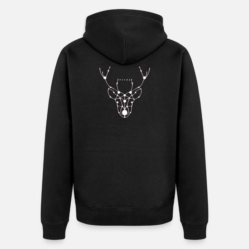 # 1 - Veste à capuche bio Premium Unisexe - noir