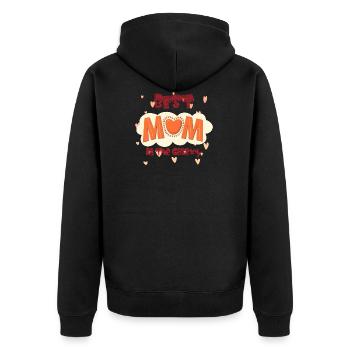 La meilleure maman - Veste à capuche bio Premium Unisexe - noir - Dos - Nico (187cm)