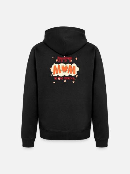 best mum - Unisex Premium Organic Zip Hoodie - black
