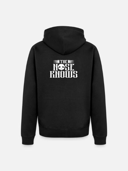 The Nose Knows - Unisex Premium Organic Zip Hoodie - black