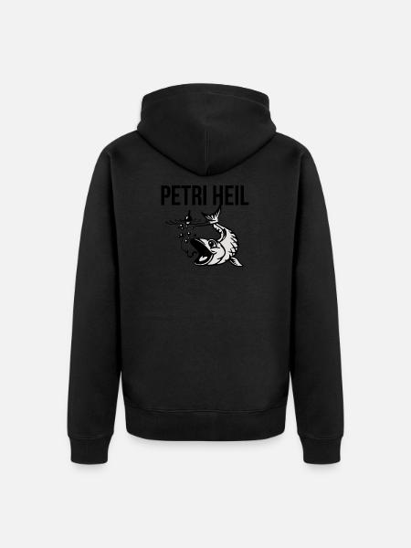 angler - Unisex Premium Bio Zip Hoodie - Schwarz