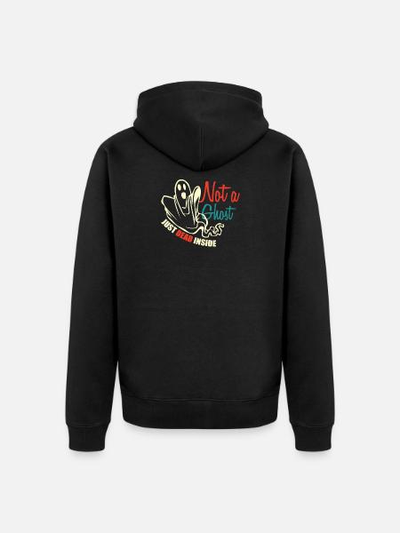 not a ghost - Unisex Premium Organic Zip Hoodie - black
