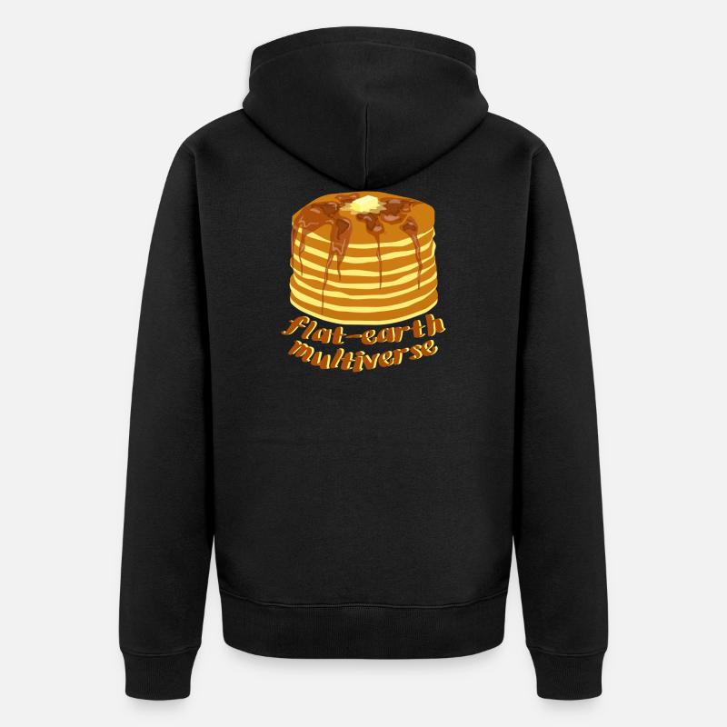 Plat Terre Multiverse - Veste à capuche bio Premium Unisexe - noir