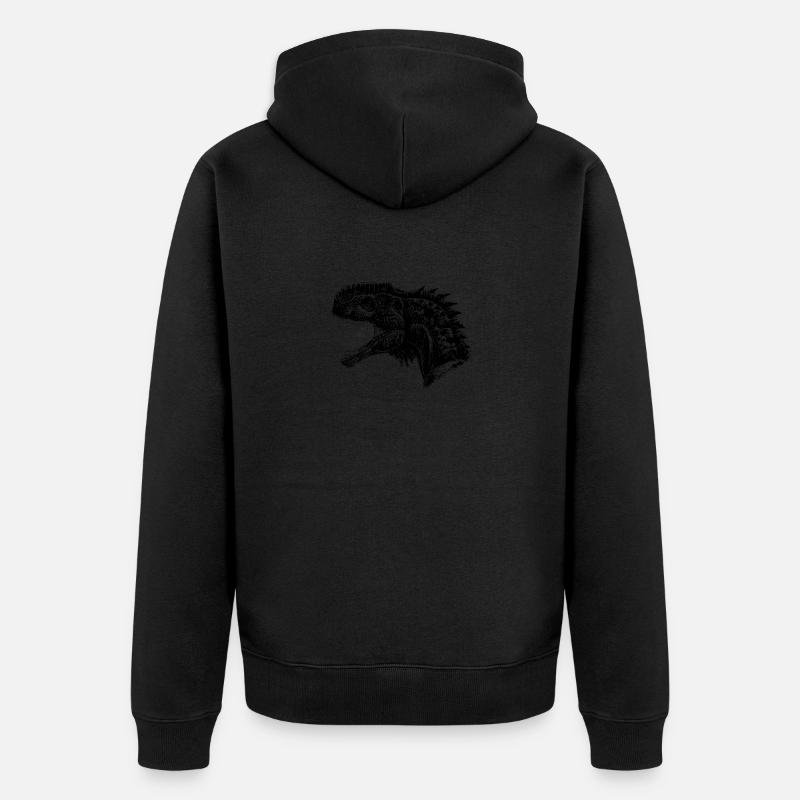 Dinosaur 6 - Veste à capuche bio Premium Unisexe - noir