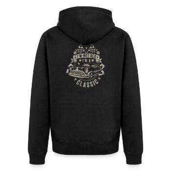 Je ne suis pas vieux, je suis un classique Voiture ancienne T-shirt - Veste à capuche bio Premium Unisexe - noir - Dos - Nico (187cm)