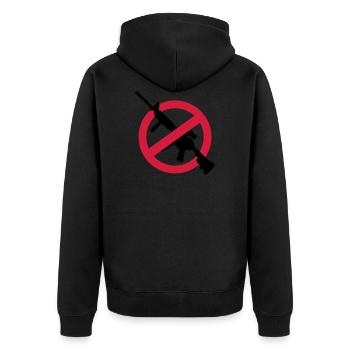 Anti armes contre armes Arme fusils de démolition - Veste à capuche bio Premium Unisexe - noir - Dos - Nico (187cm)