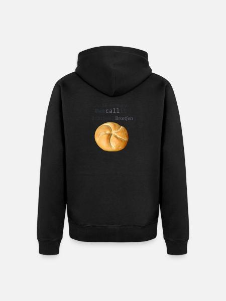 #wecallit rolls - Unisex Premium Organic Zip Hoodie - black