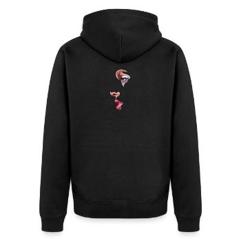 fashion girl - Veste à capuche bio Premium Unisexe - noir - Dos - Nico (187cm)