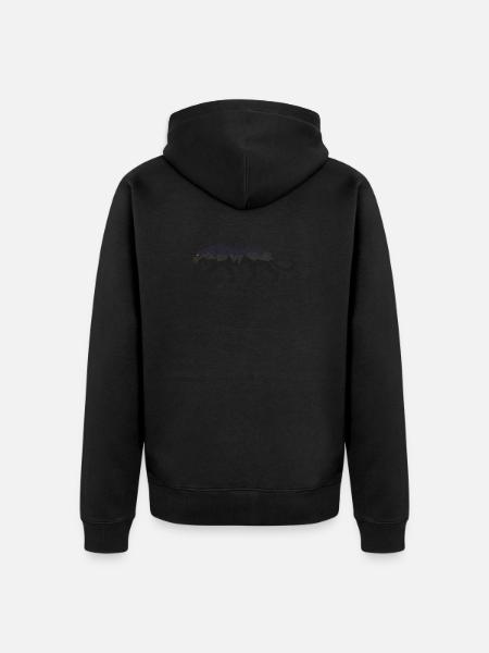 Panther - Geometric - Gift - Unisex Premium Organic Zip Hoodie - black