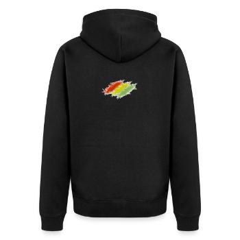 Rasta Scratches - Veste à capuche bio Premium Unisexe - noir - Dos - Nico (187cm)