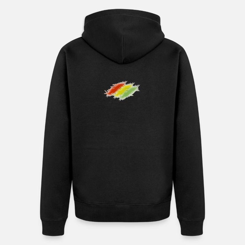 Rasta Scratches - Veste à capuche bio Premium Unisexe - noir