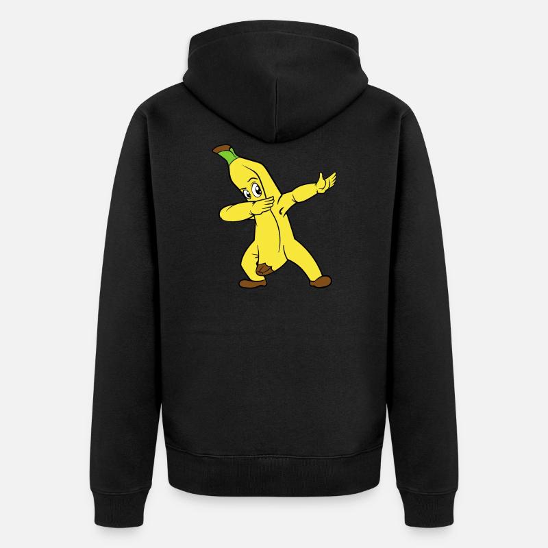 Dabbing Dab Banane - Veste à capuche bio Premium Unisexe - noir