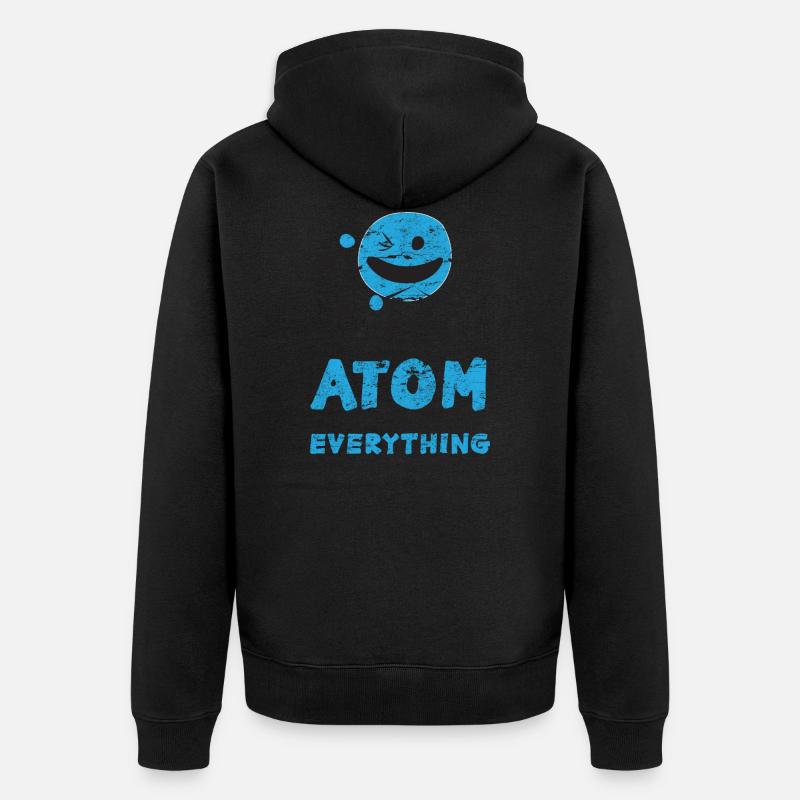 atome - Veste à capuche bio Premium Unisexe - noir