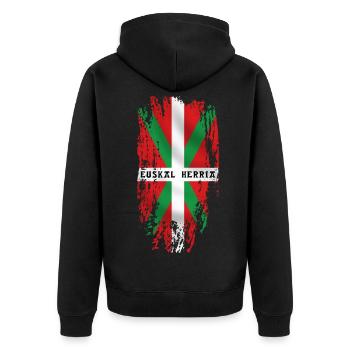 pays basque 16 - Veste à capuche bio Premium Unisexe - noir - Dos - Nico (187cm)