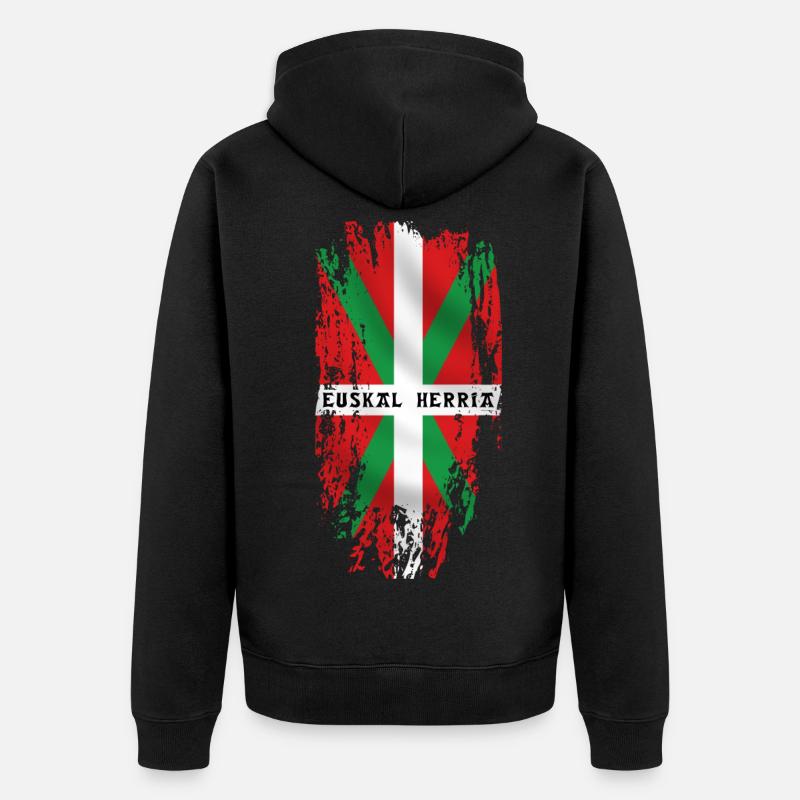 pays basque 16 - Veste à capuche bio Premium Unisexe - noir