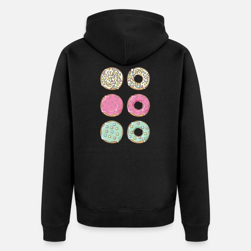 beignets - Veste à capuche bio Premium Unisexe - noir