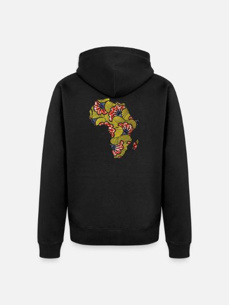 Africa - Veste à capuche bio Premium Unisexe - noir