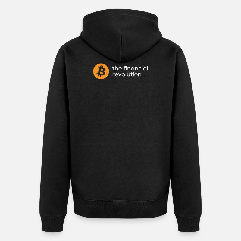 Soyez la révolution financière - Veste à capuche bio Premium Unisexe - noir