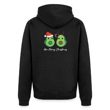 Avo Joyeux Noël Fun Avocat de Noël - Veste à capuche bio Premium Unisexe - noir - Dos - Nico (187cm)