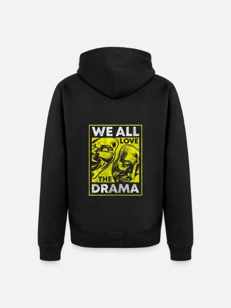 Theater Drama Theaterfreund Broadway - Unisex Premium Bio Zip Hoodie - Schwarz