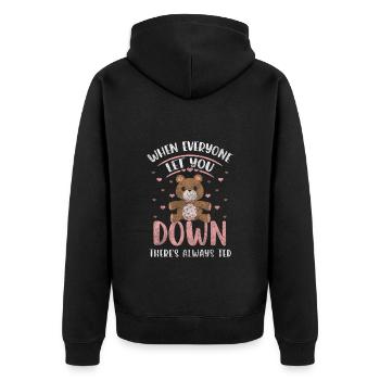 Teddy Kids Ours mignon - Veste à capuche bio Premium Unisexe - noir - Dos - Nico (187cm)