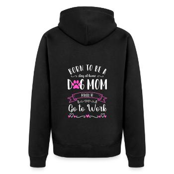 Dog Paw École de chien - Veste à capuche bio Premium Unisexe - noir - Dos - Nico (187cm)