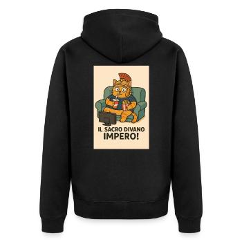 Sacro_divano_Impero - Veste à capuche bio Premium Unisexe - noir - Dos - Nico (187cm)