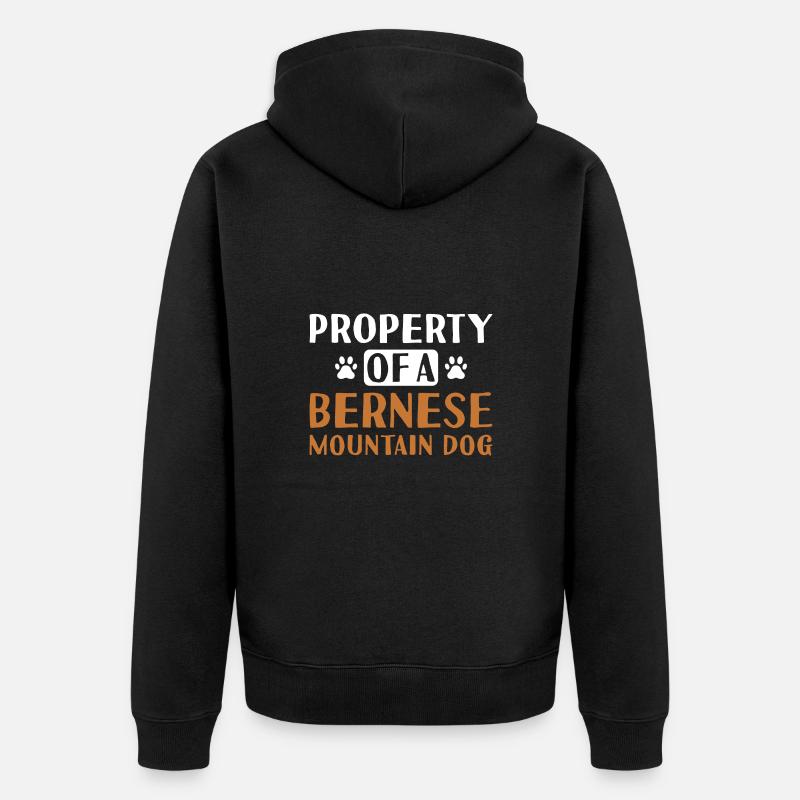 Propriété D’Un Bouvier Bernois - Veste à capuche bio Premium Unisexe - noir