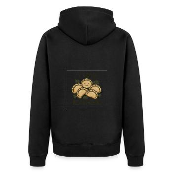 Pelimeni - Veste à capuche bio Premium Unisexe - noir - Dos - Nico (187cm)
