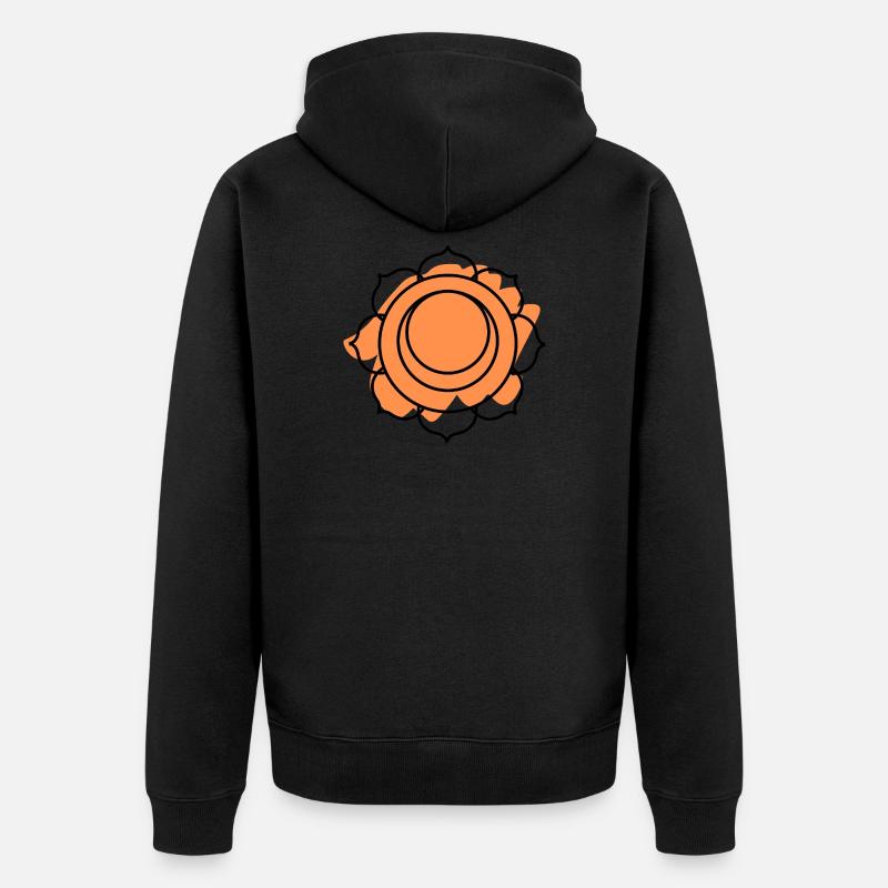CHAKRA Swadhistana - Veste à capuche bio Premium Unisexe - noir