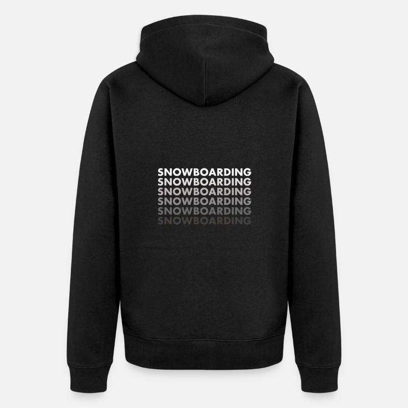 Snowboard sportif - Veste à capuche bio Premium Unisexe - noir