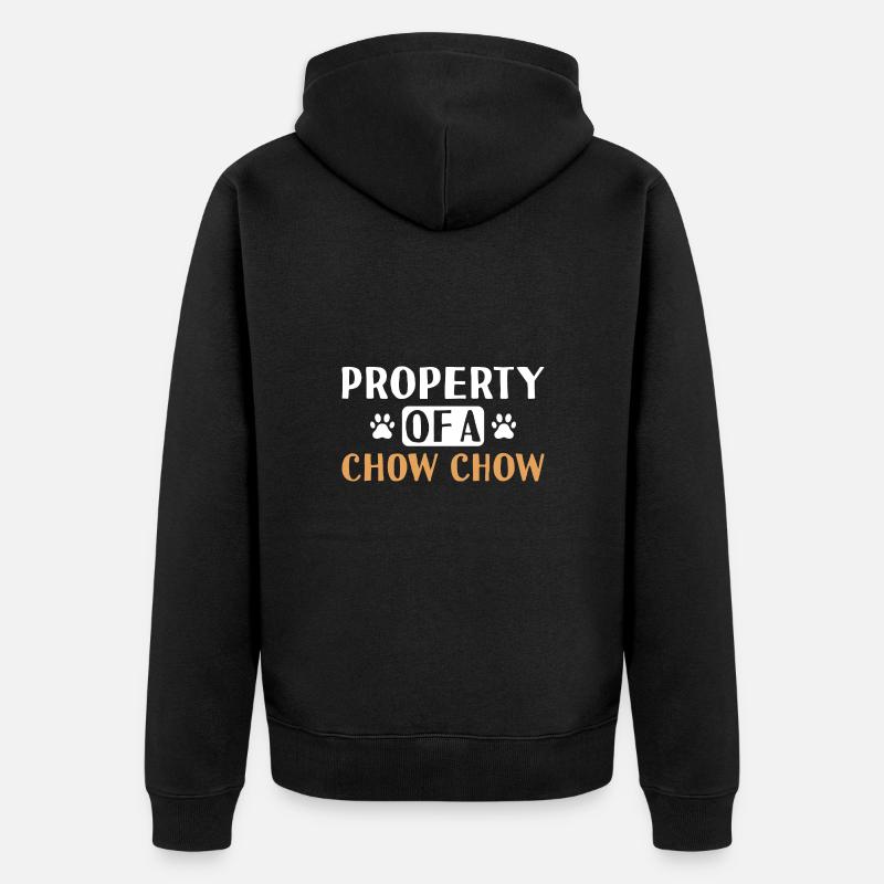 Propriété D’A Chow Chow - Veste à capuche bio Premium Unisexe - noir