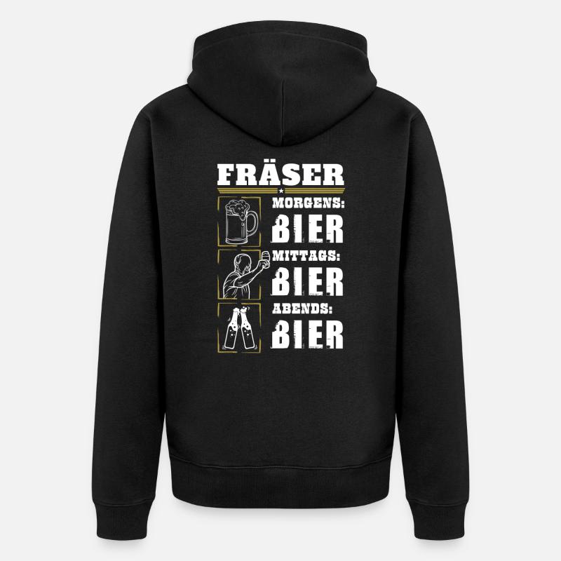Mon quotidien de fraise - Veste à capuche bio Premium Unisexe - noir