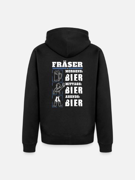 Mon quotidien de fraise - Veste à capuche bio Premium Unisexe - noir