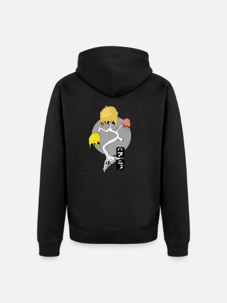 Tree - Unisex Premium Bio Zip Hoodie - Schwarz