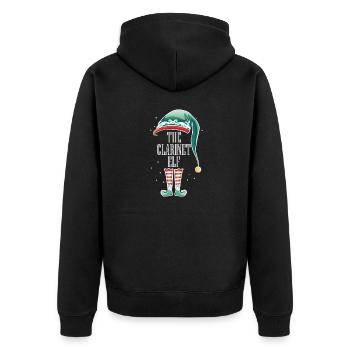 Weihnachten Ugly Christmas Klarinette La Clarinette - Veste à capuche bio Premium Unisexe - noir - Dos - Nico (187cm)