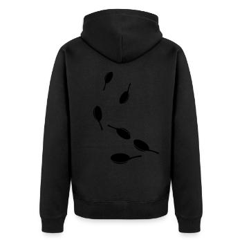 Icône Pan - Veste à capuche bio Premium Unisexe - noir - Dos - Nico (187cm)
