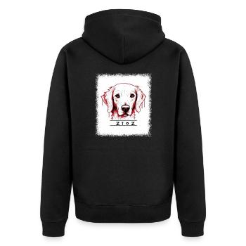 citation drôle dictons drôles chiens beagle amour - Veste à capuche bio Premium Unisexe - noir - Dos - Nico (187cm)