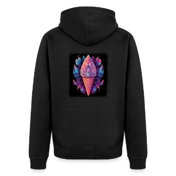 disarmament funny quote present gift idea jokes - Unisex Premium Organic Zip Hoodie - black - Back - Nico (187cm)