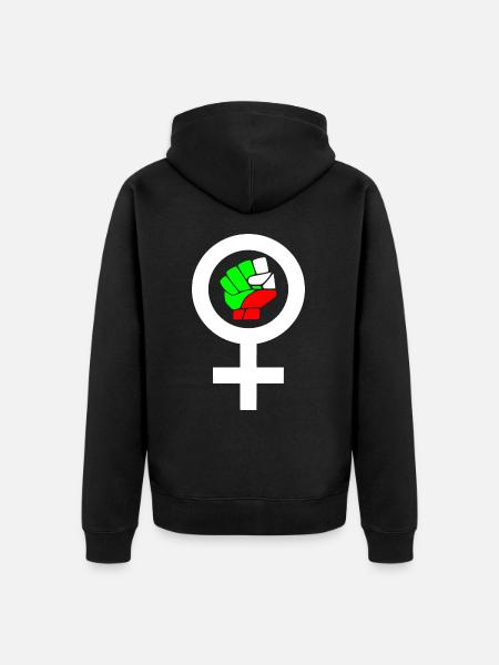 Women life freedom - Unisex Premium Organic Zip Hoodie - black