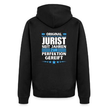 Avocat mûri à la perfection - Veste à capuche bio Premium Unisexe - noir - Dos - Nico (187cm)