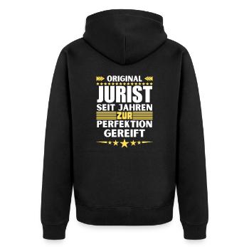Avocat mûri à la perfection - Veste à capuche bio Premium Unisexe - noir - Dos - Nico (187cm)
