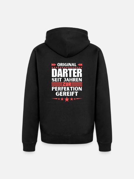 Darter matured to perfection - Unisex Premium Organic Zip Hoodie - black