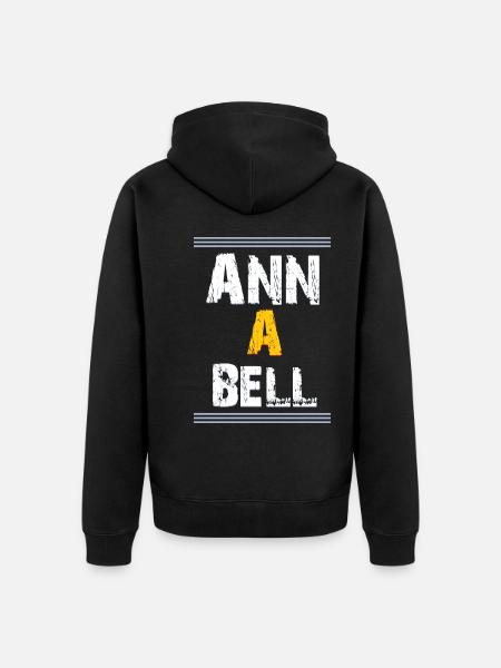 Annabell - Unisex Premium Bio Zip Hoodie - Schwarz