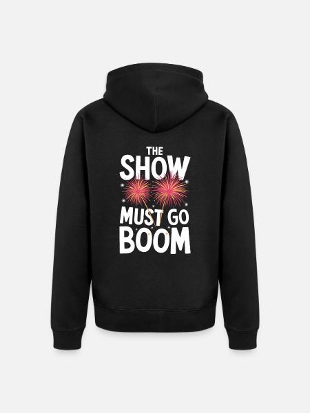 Pyrotechnics Fireworks Pyrotechnics - Unisex Premium Organic Zip Hoodie - black