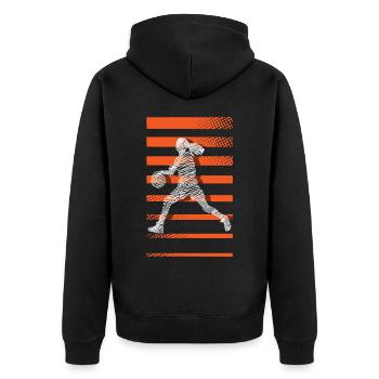 Basketball Basketball Basketball Femme - Veste à capuche bio Premium Unisexe - noir - Dos - Nico (187cm)