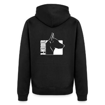 X Profil de berger Chiens Chien Chien Sports Wilsigns - Veste à capuche bio Premium Unisexe - noir - Dos - Nico (187cm)