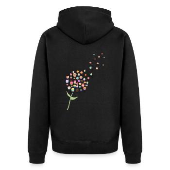 Dandelion Cake Cake Muffins Cupcakes Image - Unisex Premium Organic Zip Hoodie - black - Back - Nico (187cm)