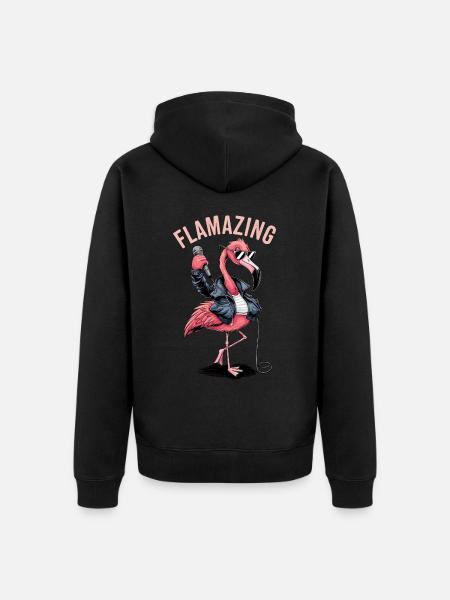 Flamazing - Unisex Premium Bio Zip Hoodie - Schwarz